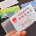 thumbnail image 2 of Dust Protector Card Holder PVC Wallet 9.6*6.1cm Cover Holder Debit Card, 2 of 6