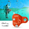 thumbnail image 2 of Lixada Lixada ZW05 High-Performance Climbing Ascender for Tree and Rope Climbing, Orange - Lightweight Aluminum Alloy, 220lb Capacity, 8-13mm Rope Compatibility, 2 of 6