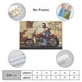 thumbnail image 2 of Ape Hanger Days Motorcycle Rider Poster David Mann Artworks Picture Print Poster Wall Art Painting Canvas Gift Decor Home Posters Decorative 16x24inch(40x60cm), 2 of 6