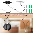 thumbnail image 1 of Gancho de gabinete de metal plegable | Percha de almacenamiento multifuncional que ahorra espacio | Negro | Diseño plegable | Montaje seguro con tornillo | Para utensilios de cocina y baño Ropa, 1 of 8