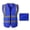 Blue, variant on Mesh Breathable Fabric Reflective Safety Vest Work Hi Vi Uniform Signal Security Motorcycle Vest Luminous Tool Rider