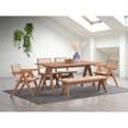 thumbnail image 2 of Miekor Furniture Valentina 6Pcs Rattan & Natural Finish Patio Furniture Set 94846, 2 of 12
