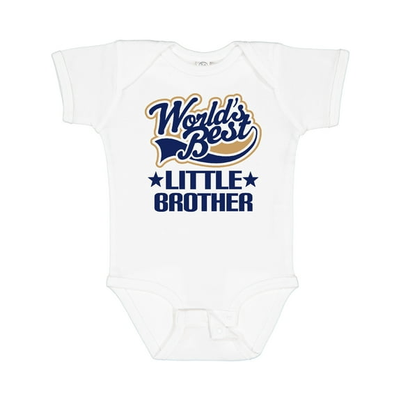 Inktastic Little Brother Worlds Best Boys Baby Bodysuit