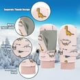thumbnail image 4 of Bainana Little Boys Girls Gloves Dinosaur Print Stretchy Full Finger Mittens Cute Casual Winter Child Ski Gloves Pink Size 4-8 Years, 4 of 6