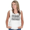 thumbnail image 4 of Cute Femme Fatale Sassy Attitude Womens Plus Size Graphic Tank Top Brisco Brands 2X, 4 of 5