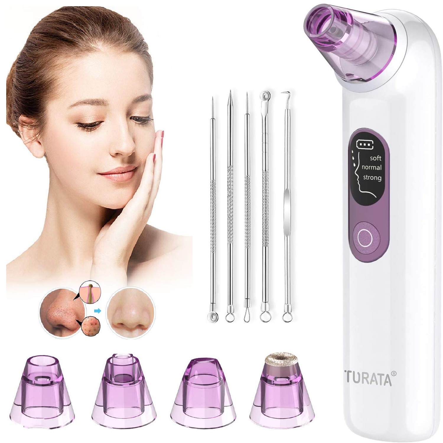 Blackhead Remover Vacuum, TURATA Pore 