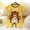 Yellow, variant on BXSRUTA Baby Boy Girl Romper Summer Clothing Newborn Baby Cotton Short Sleeve Thin Crawling Suit Baby Onesie Ha Clothes Baby Clothes, 12M