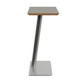 thumbnail image 2 of Willow Lounge Lobby Reception Waiting Personal Table / Silver Steel / Gray, 2 of 5
