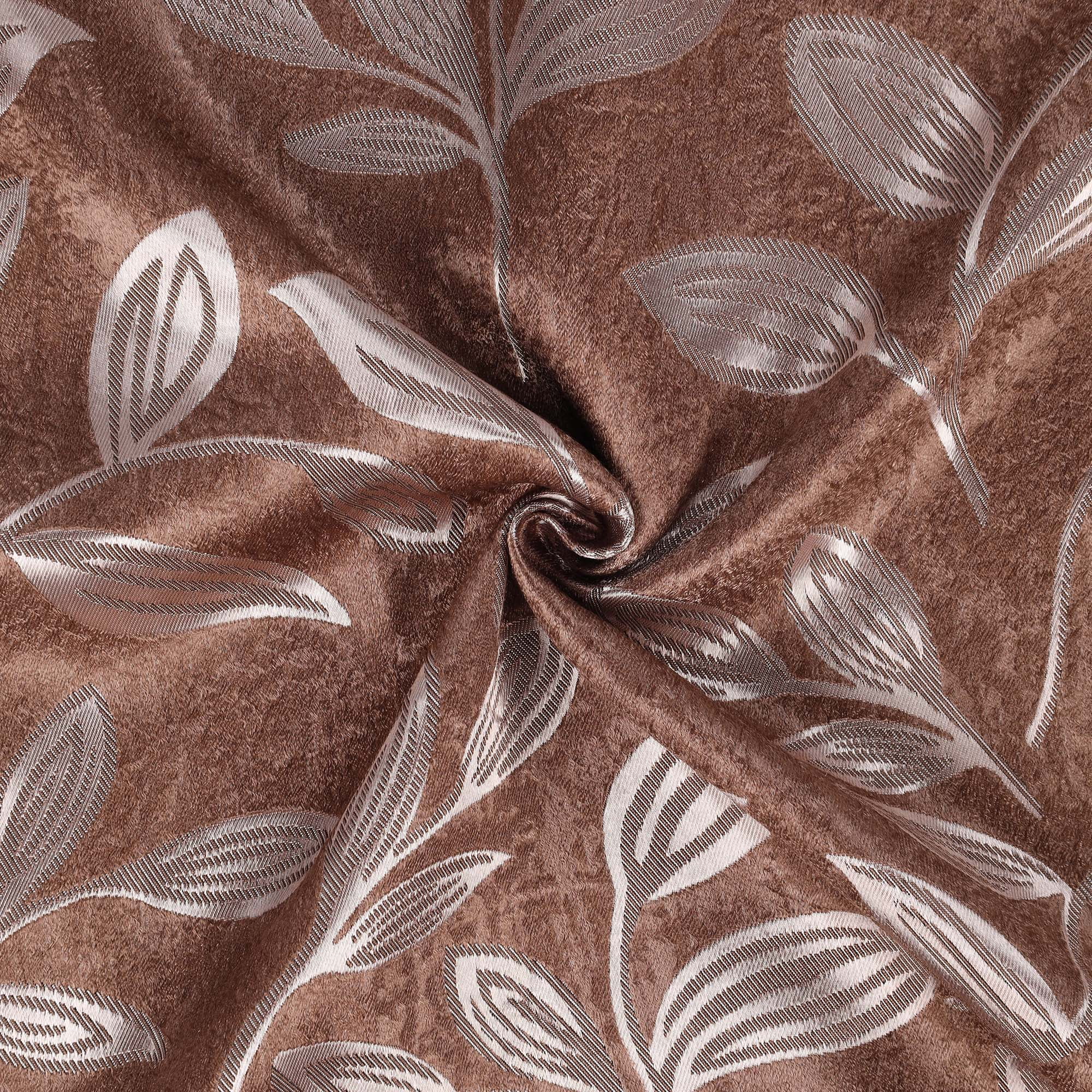 Superior Blackout Leaves Curtains Set of 2, Light Filtering Grommet Curtain Panel Set, Copper, 52"W x 120"L