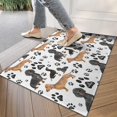 thumbnail image 4 of Dachshund Footprint Door Rugs,Washable Non Slip Door Mats Indoor,Decorative Door Mats,Entry Mat Indoor for Entrance,Bedroom,Kitchen,Bathroom,17"x30", 4 of 6