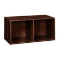 thumbnail image 2 of ClosetMaid Decorative Stackable 2-Cube Cubeicals Organizer, Dark Cherry (2 Pack), 2 of 3