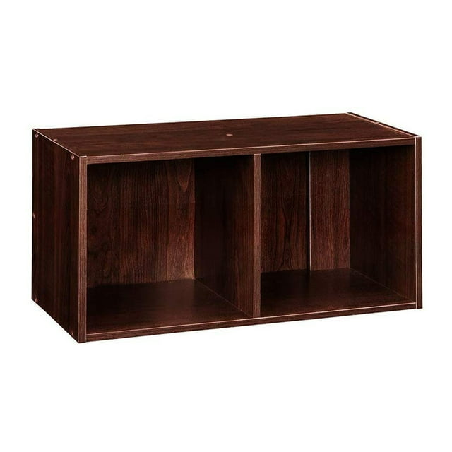 Closetmaid Organisateur de Rangement Décoratif Empilable à 2 Cubes Cubeicals, Cerisier Foncé