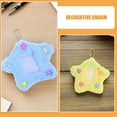 thumbnail image 3 of OULII 4Ud Llavero Colgante Estrella Con Para Tarjetas Id Foto Y, 3 of 8