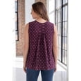 thumbnail image 2 of Roaman's Women's Plus Size Pleated Tank, 2 of 5
