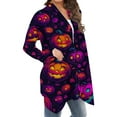 thumbnail image 6 of FDGIU Women's Halloween Cardigan 2025 - Printed Open Front Long Sleeve Cover-Up, Lightweight Crochet Fall Coat, Medium Length Coat Casual, 6 of 6
