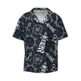 thumbnail image 5 of Picia Anchor and Lighthouse Men's Linen Shirts Short Sleeve Cuban Beach Shirts Casual Shirts Button Down Shirt for Men Beach Summer Wedding Shirt-XX-Large, 5 of 7