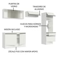 thumbnail image 4 of Cocina Integral Completa Madesa Topazio 01 Blanco 260cm, 4 of 10