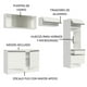 thumbnail image 4 of Cocina Integral Completa Madesa Topazio 01 Blanco 260cm, 4 of 10