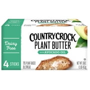 Country Crock Dairy Free Plant Butter with Avocado Oil, 16 oz, 4 Sticks (Refrigerated)