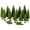 Green, variant on IDEANATEGRATE Miniature Trees With Base Green Plastic 15pcs For Friends