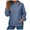 Blue, variant on Women's Tunic Tops Winter Loose Fit Hooded Long-sleeved Dolman Off the Shoulder Hoody Graphic Hoodie Cotton Sweatshirt(Blue,S)