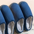 thumbnail image 3 of Womens Mens Slippers Memory Foam Comfort Fuzzy Plush Lining Slip On House Shoes Indoor Outdoor, 3 of 8