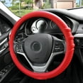 thumbnail image 1 of FH Group , Couvercle de Volant en Silicone avec Marques de Prise, Rouge, pour Auto, 1 of 4