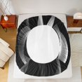 thumbnail image 5 of jejeloiu Abstract Geometric Line Full Size Sheets,Gray Stripes Bed Sheets For Men Women 4-Piece, 5 of 7