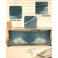 thumbnail image 2 of Abstract Starry Sky Body Pillow Cover 20 x 60 Inch Decorative Pillow Cover Modern Vintage Clouds Night Sky Lumbar Pillowcase Seasonal Rectangle Cushion Case for Couch Sofa Bed Living Room, 2 of 7
