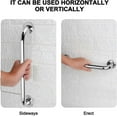 thumbnail image 2 of 2 Pack Shower Grab Rail,stainless Steel Bathroom Grab Bar, Grab Bars Elderly For Bathroom, 2 of 5