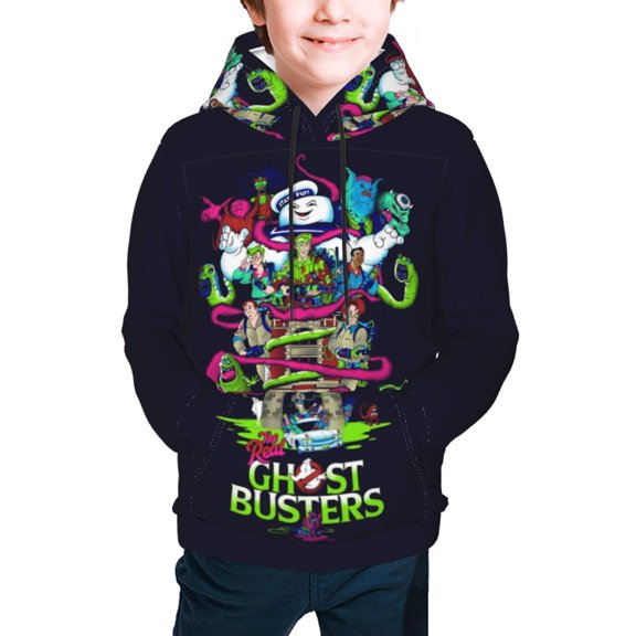 Youth Cartoon Hoodie Fashion Long Sleeve Kids Pullover Coat Casual Hoody Hooded Sweatshirts for Boys Girls