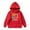 Red, variant on WOYY Hoodie for Girls Letter Print Pullover Hooded Sweatshirt Casual Loose Hoodies
