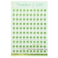 thumbnail image 1 of HCYZ Numbers 1-100 Wall Chart 40x60cm Preschool Educational Counting Toy, 1 of 6