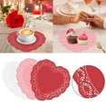 thumbnail image 2 of 300Pcs 10 Inch Valentine Heart Doilies Cutouts Paper Lace Doily Red Craft Gift Set for Table Party Decorations,Mixed Colors, 2 of 7