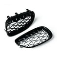 thumbnail image 6 of Glossy Black Chrome Diamond Stars Kidney Grille For 2003-2010 BMW E60 E61 525i 530i 535i 540i 545i 550i 525xi 530xi 535xi, 6 of 8