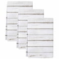 thumbnail image 2 of White Wood Grain Kitchen Towels Set of 3, Vintage Farmhouse Wooden Board Absorbent Dish Towels for Kitchen, Microfiber Hand Towel, Quick Drying Tea Towel for Cleaning Decorative Dishcloths, 2 of 7
