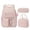 F #144, variant on Girls 3Pcs School Backpack Bundle, Multi-compartment Corduroy Student Bookbag with Matching Lunch Tote & Pencil Pouch, Cute Printed Daypack for Elementary Middle School