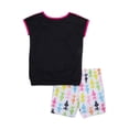 thumbnail image 2 of Trolls Girls 6-6X Elastic Waistband/Poppy/Trolls Matching Short Pajama Set, Black, 2 of 2