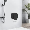 thumbnail image 2 of Black ABS 10.83×13.78in Folding Shower Seat Wall-Mounted Load-Bearing Non-Slip Bath Stool, 2 of 11