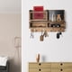 thumbnail image 5 of Soporte para llaves para organizador de correo de pared, soporte de pared con ganchos para llaves y soporte para billetera, almacenamiento de gafas de sol y soporte para correa para perro, decorativo, 5 of 7