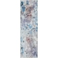 thumbnail image 2 of Addison Rugs Mayfield Washable Transitional Floral Blue Runner Rug, 2'3" x 7'6", 2 of 5