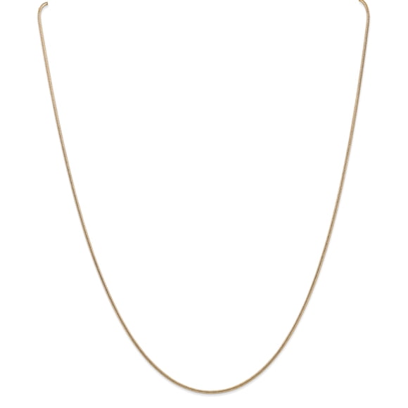 14k 1.2mm Round Snake Chain 8 Inch "Bracelets