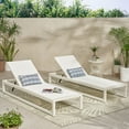 thumbnail image 2 of Christopher Knight Home Modesta Outdoor Mesh Chaise Lounges (Set of 2) by  - 76.50" W x 25.50" D x 11.50" H Black + Gray, 2 of 5