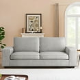 thumbnail image 4 of Chenille Loveseat Couch -88.6" Modern Design Sofa with Solid Wood, Metal Frame, Durable，Removable Back Cushion and Seat Cushion, Easy Cleaning(Grey), 4 of 6