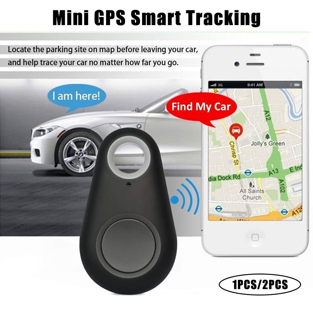 2pcs Mini GPS Tracker Tag  Key Child Pet Tracking  Finder Vehicle Locator Device 