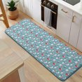 thumbnail image 5 of Light Blue Christmas Snowman Pattern Kitchen Rug Mat,Kitchen Runner Rugs Non Skid Washable,Decorative Kitchen Floor Mats for Kitchen,Sink,Laundry,17"x47.2", 5 of 7