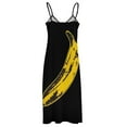 thumbnail image 6 of Vintage Rock & Roll Banana Sleeveless Dress Long dress women's elegant loose dresses Dresses gala, 6 of 6