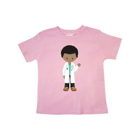 

Inktastic African American Boy Doctor Boy Wearing Lab Coat Gift Toddler Boy Girl T-Shirt