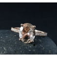 thumbnail image 5 of HeartsAndYou 2ct Natural Peach Morganite & Diamond Accents Ring 100% REAL 14k SOLID Rose Gold, 5 of 9