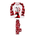 thumbnail image 1 of DPTALR Parent-child Warm Christmas Set Printed Home Wear Pajamas Two-piece Kid Set, 1 of 8